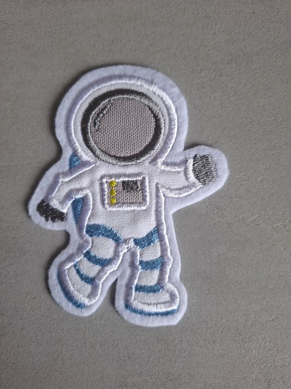 Astronaut Patch zum Aufbügeln – Hellblau