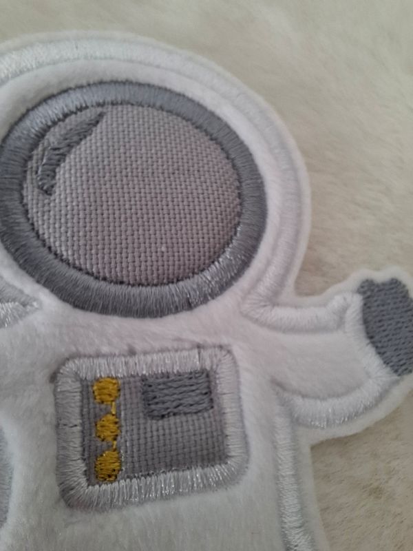 Astronaut zum Aufbügeln – kuschelweich mit Velour 