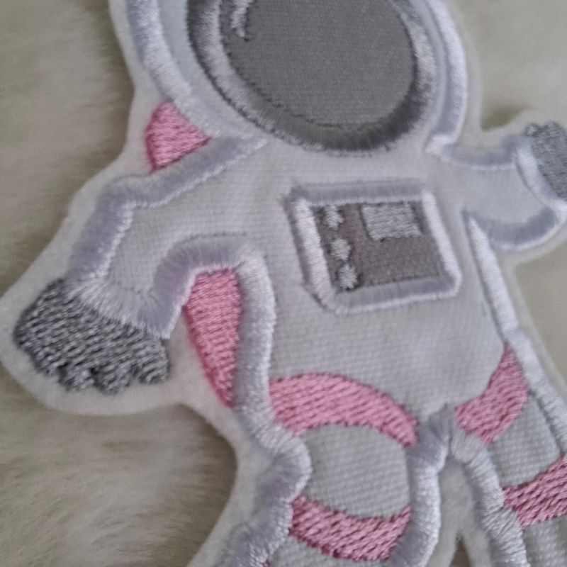 Astronaut Patch zum Aufbügeln – Rosa