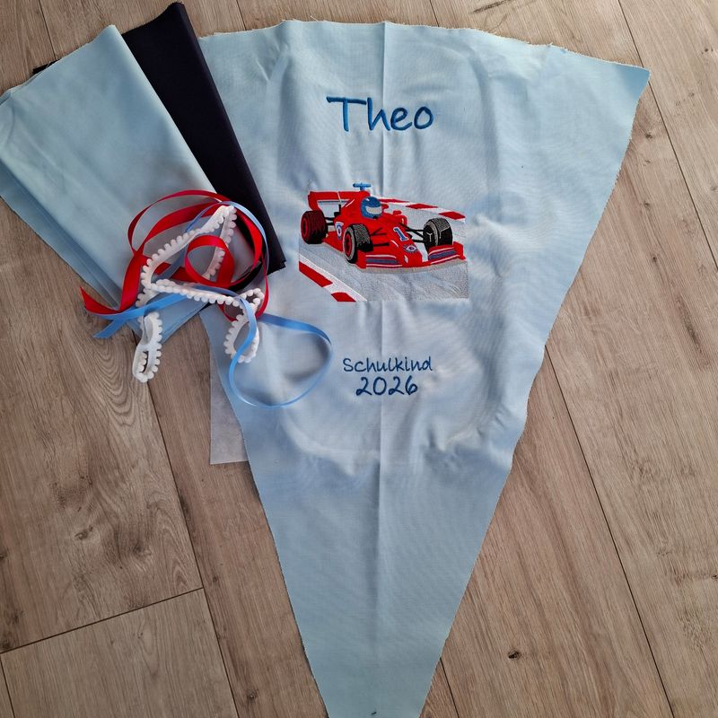 DIY Fußball Schultüte mit Name selber nähen