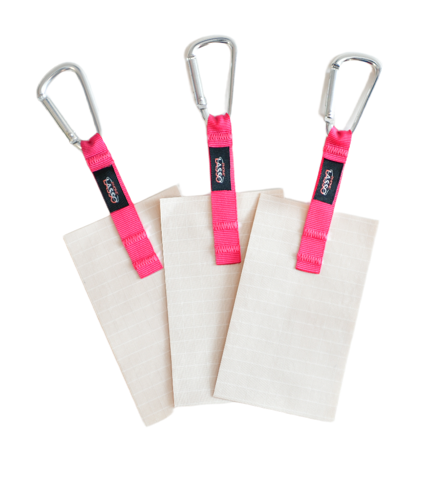 White and Pink Patch Phone Lasso