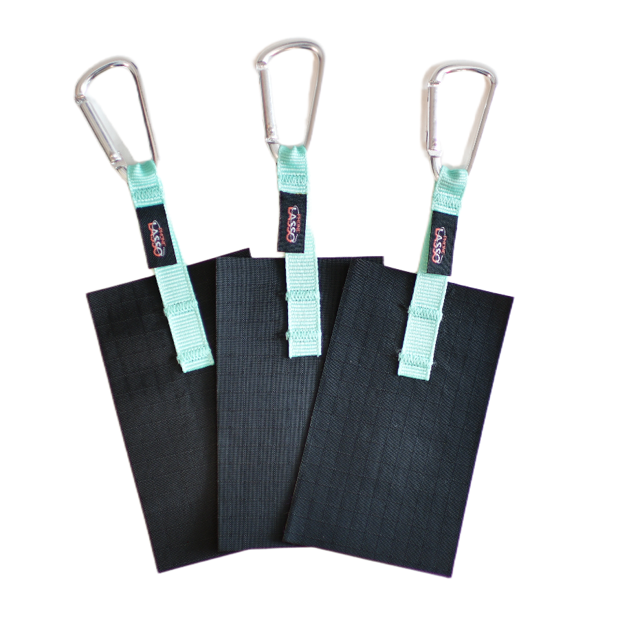 Aqua Blue and Black Phone Lasso