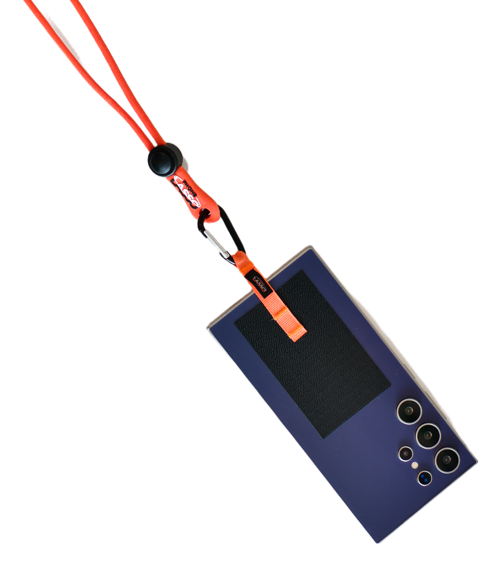 Orange and Black Phone Lasso Patches