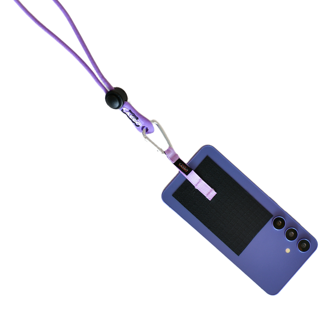 Lilac and Black Phone Lasso Patches