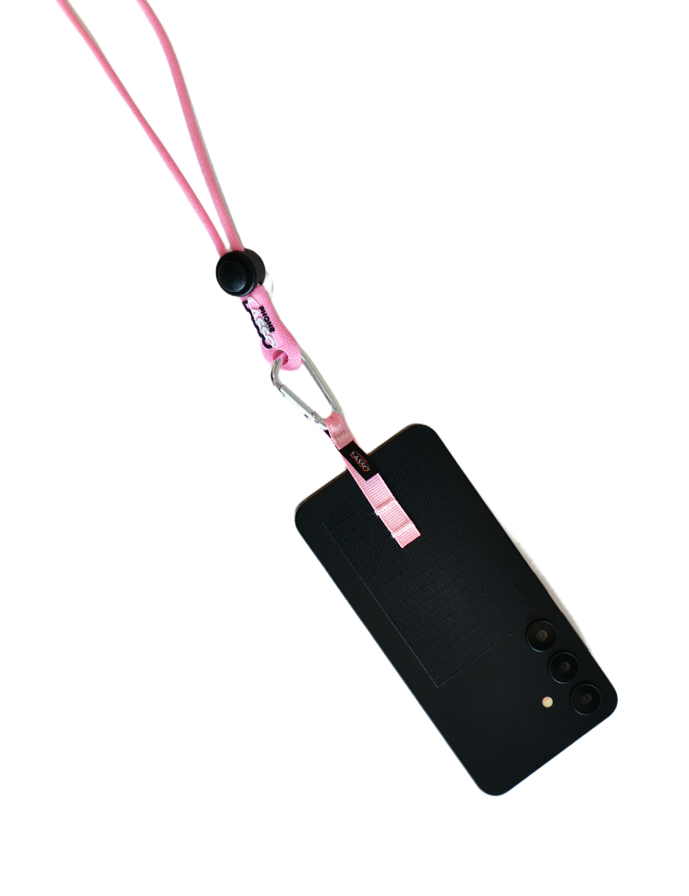Baby Pink and Black Phone Lasso Patches