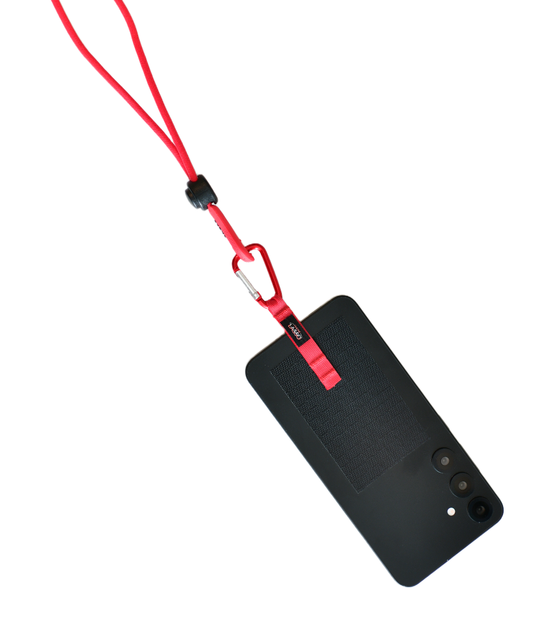 Deep Red and Black Phone Lasso Patches