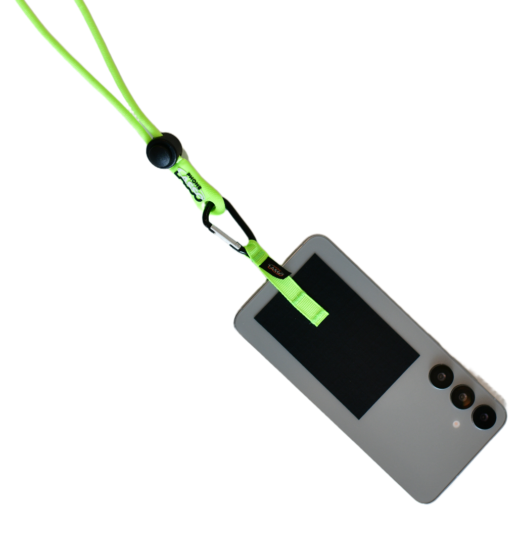 Neon Green and Black Phone Lasso