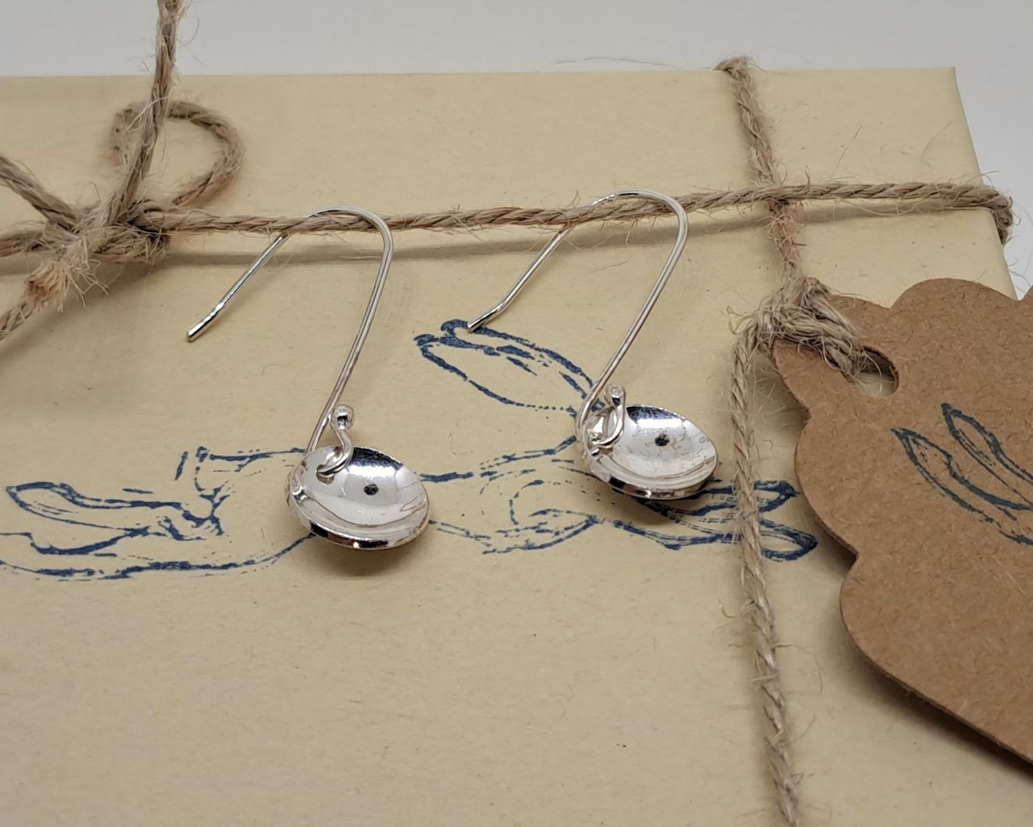 DOMED DANGLY STUDS