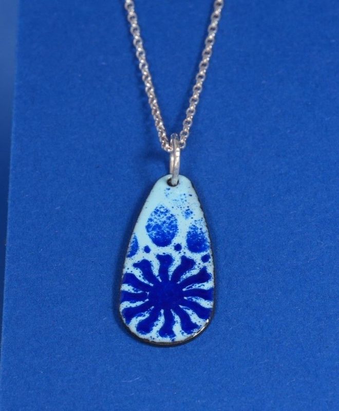 BLUE PATTERN PENDANT