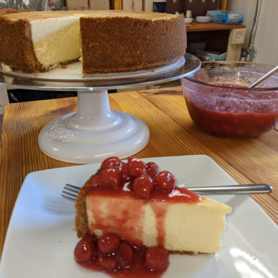 6&quot; (OR) 10&quot; Classic New York Cheesecake - With Sour Cherry, Blueberry, Or Strawberry Preserves