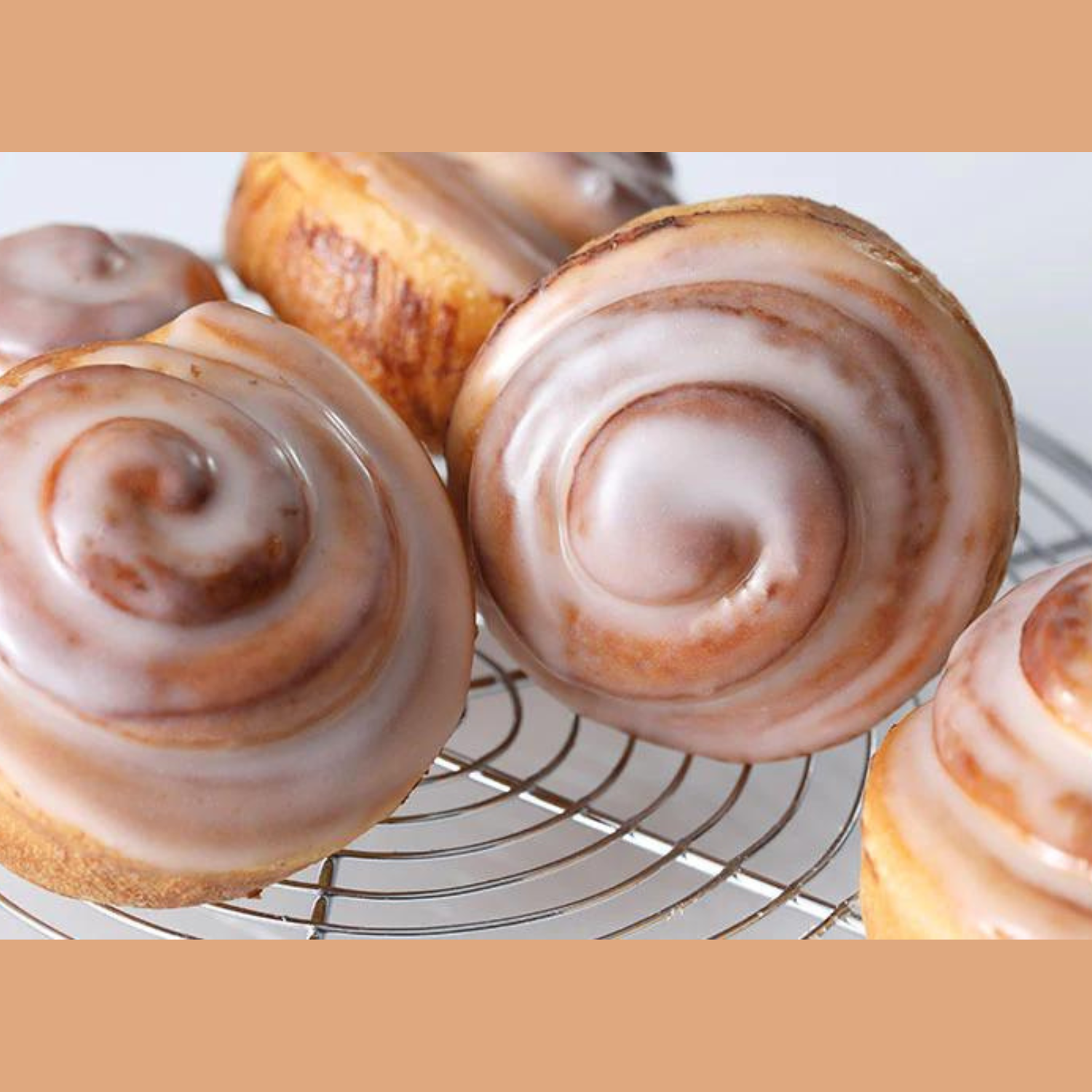 6 (OR) 12 French Cinnamon Danish -  (Glazed- OR - Cream Cheese Frosting)