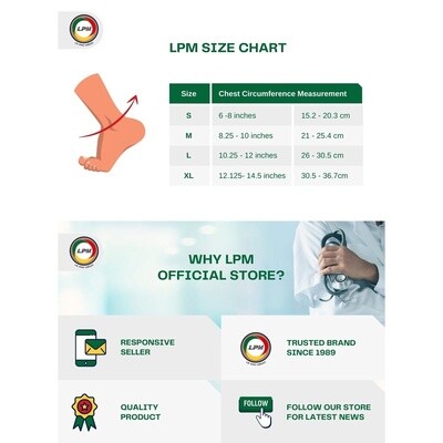 LPM ANKLE SUPPORT WITH STRAP