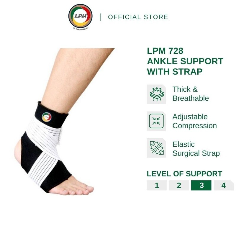 LPM ANKLE SUPPORT WITH STRAP