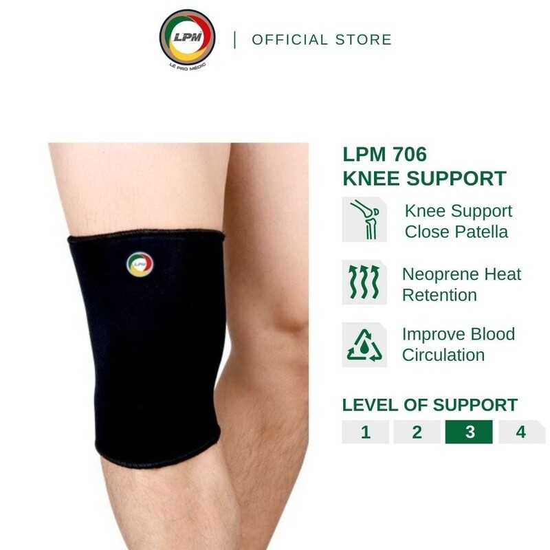 LPM KNEE SUPPORT (CLOSED PATELLA)