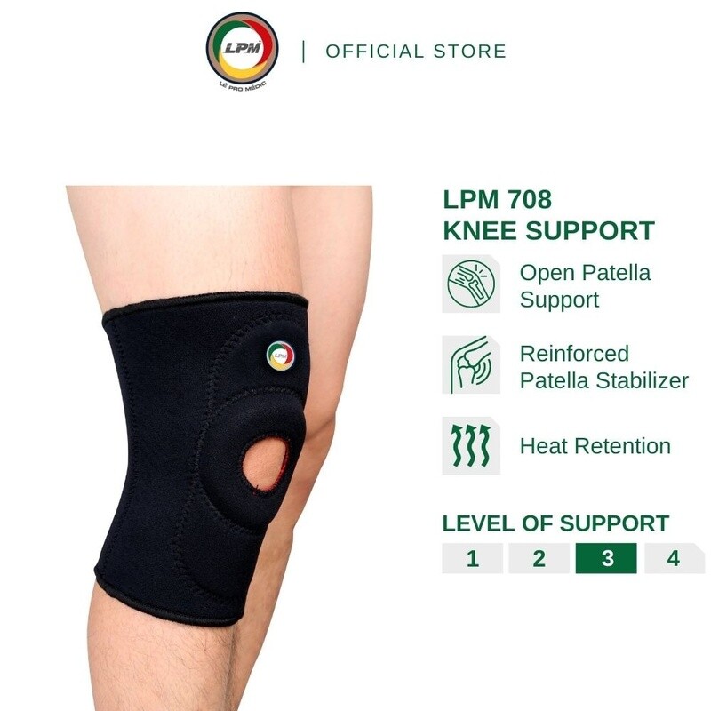 LPM STANDARD KNEE SUPPORT (OPEN PATELLA)