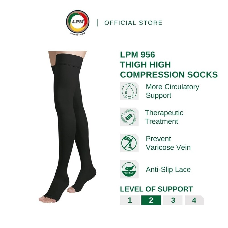 THIGH HIGH COMPRESSION SOCKS