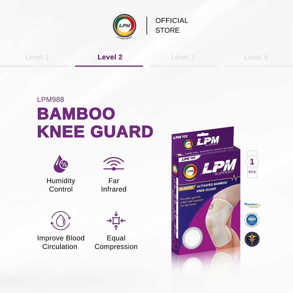 LPM ACTIVATED BAMBOO KNEE GUARD