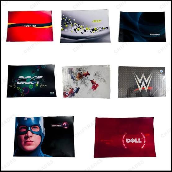 Top Panel stickers for Laptop