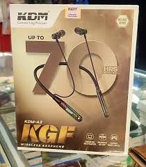 KDM A3 KGF Bluetooth Headset (Black, On the Ear