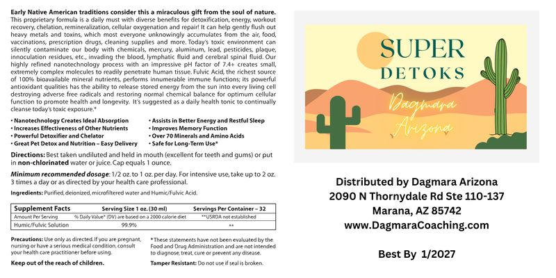 2 saszetki Super Detoksu na 2 litry wody