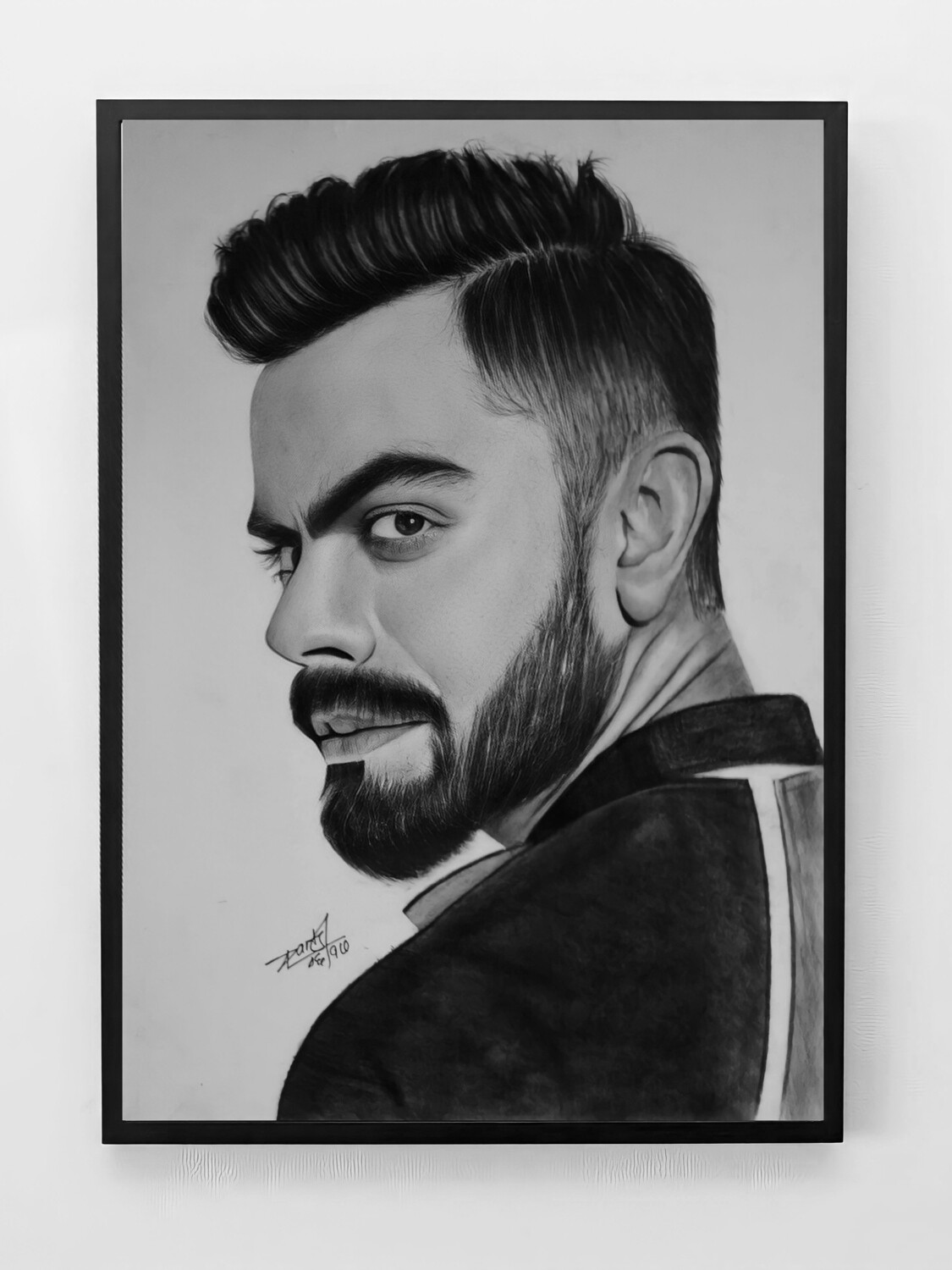 Virat Kohli Pencil Sketch Pencil Portrait by Dasharath Bhatt Store