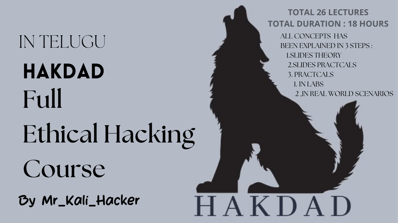 FULL ETHICAL HACKING COURSE IN TELUGU