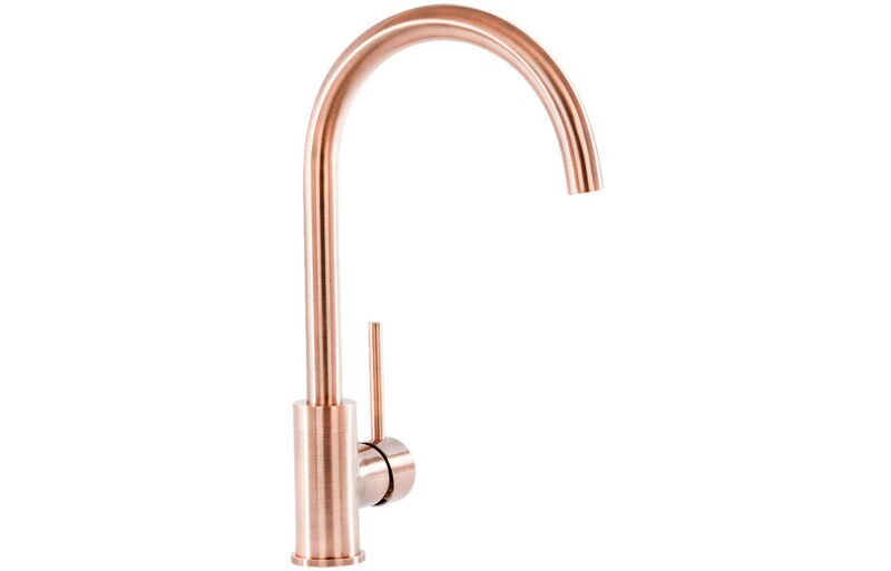Mastercraft Swan Neck Single Lever Mixer Tap - Copper