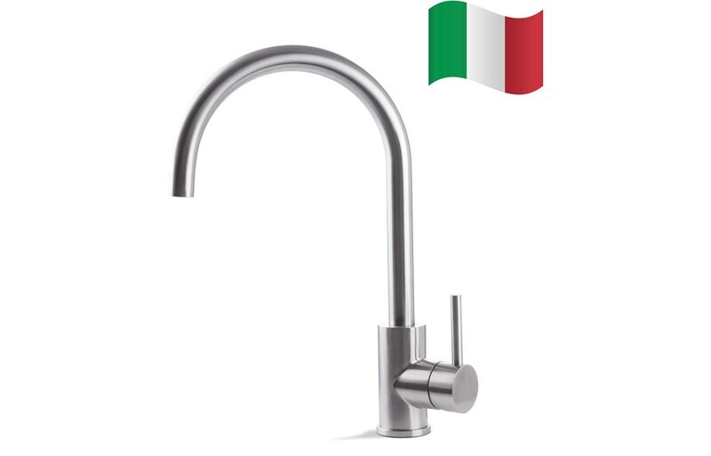 Mastercraft+ Tiber Single Lever Round Mixer Tap - Stainless Steel