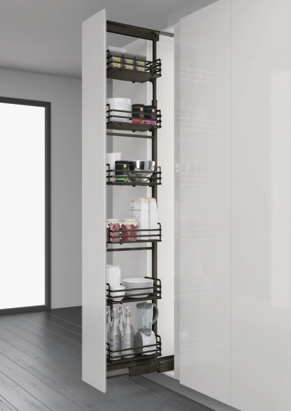 Elite Tall Larder Pull Out - 300mm Anthracite