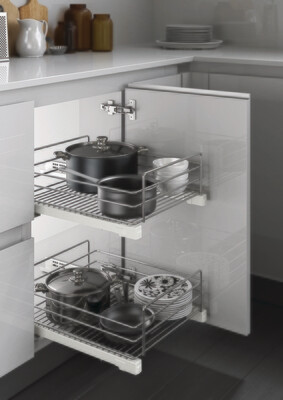 Dynamic Individual Pull-Out Basket - Chrome