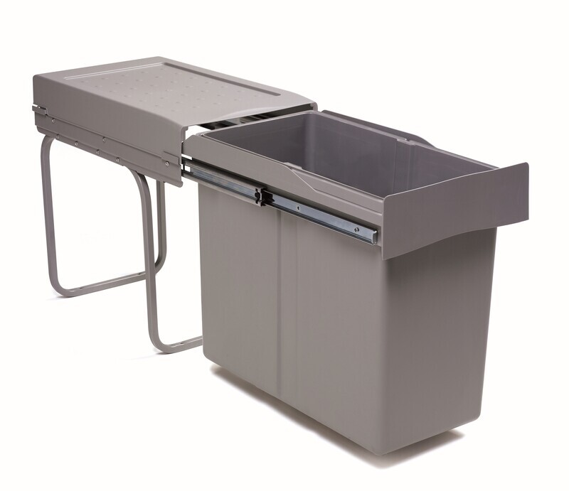 300mm Single-Compartment 30L Kitchen Pull-Out Waste Bin