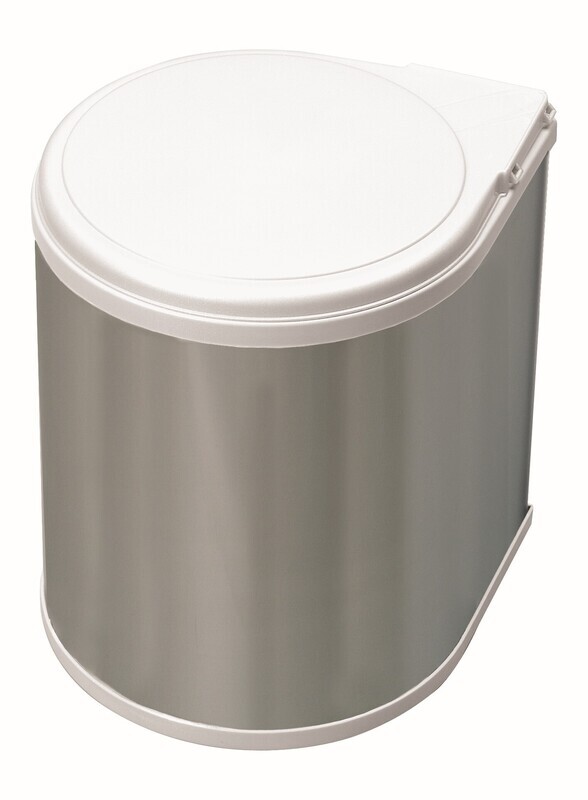 13 litre Stainless Steel Swing Bin to Suit 400mm Cabinet.