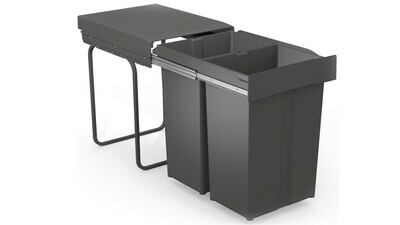 58 litre Anthracite Bin to Suit 400mm Cabinet.