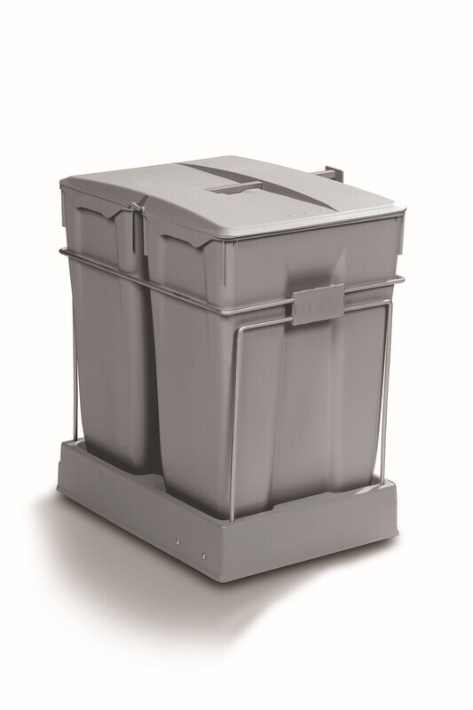 70 litre Grey Bin to Suit 450mm Cabinet.