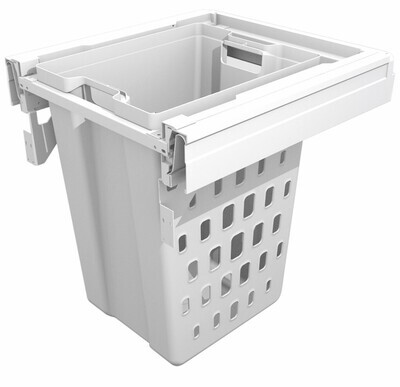 50 litre White Laundry Basket to Suit a 500mm Cabinet.