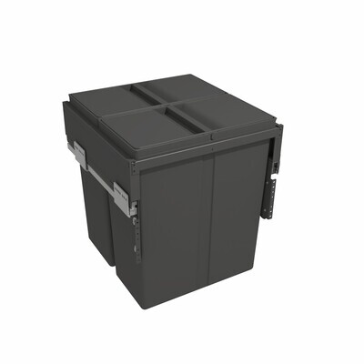 80 litre Anthracite Bin to Suit a 500mm Cabinet