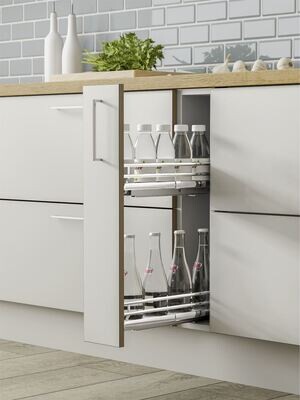 Deluxe 150mm Base Pull Out Storage Soft Closing