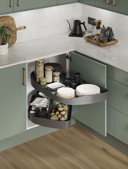 Ninka corner system in anthracite “TRIGON”