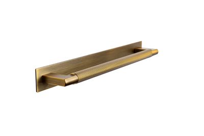 Didsbury D Handle with Backplate, Antique Bronze