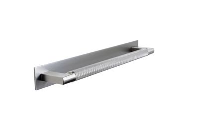 Didsbury D Handle with Backplate, Stainless Steel