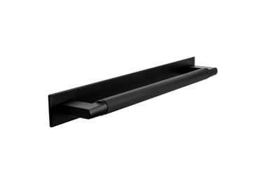 Didsbury D Handle with Backplate, Matt Black