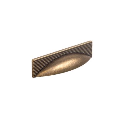 Alchester Cup Handle, Aged Brass (96mm hole centre)