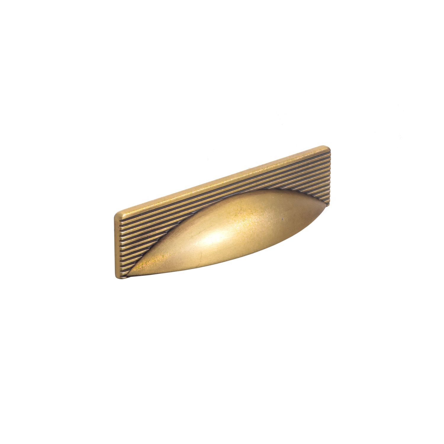 Alchester Cup Handle, Satin Brass (96mm hole centre)