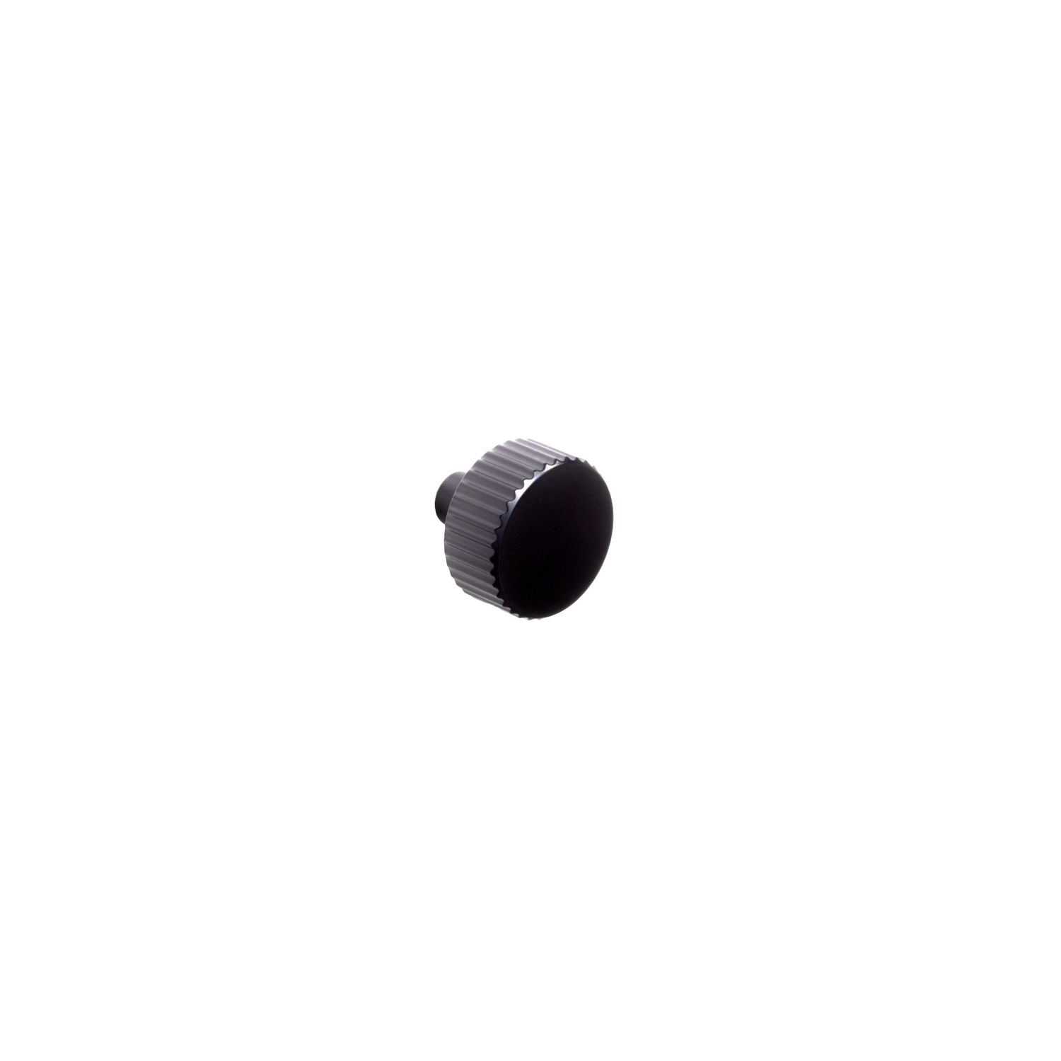 1 x Arden Knob Handle, Matt Black  (Central hole centre)
