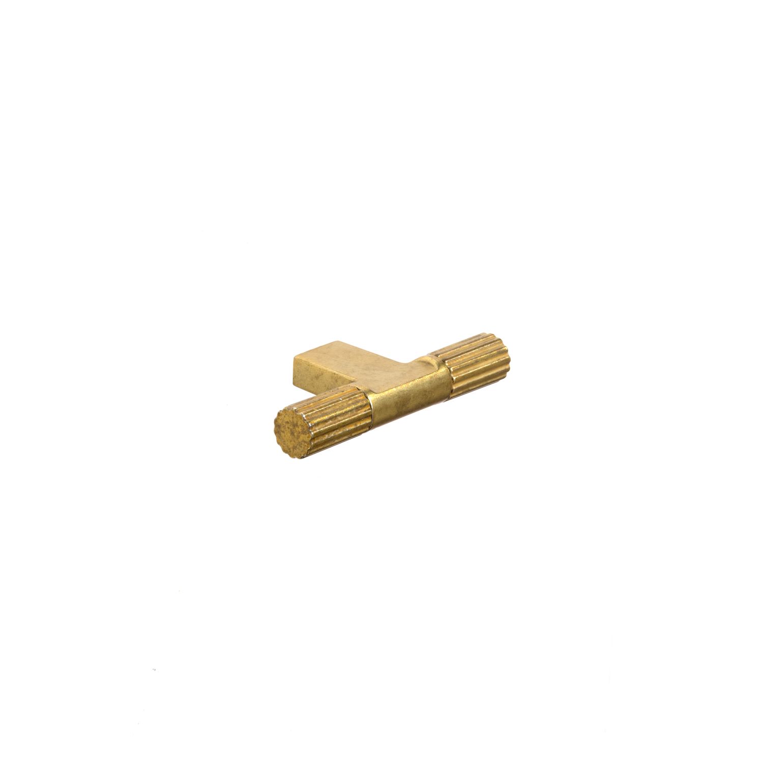 Arden T Handle, Aged Brass (Central hole centre)