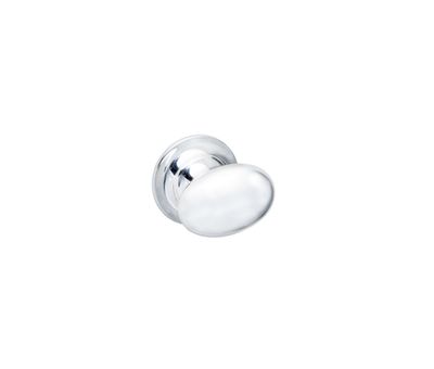Barnard Knob Handle, Polished Chrome (Central hole centre)