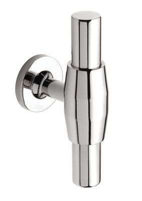 Bedford T Handle, Polished Nickel (Central hole centre)