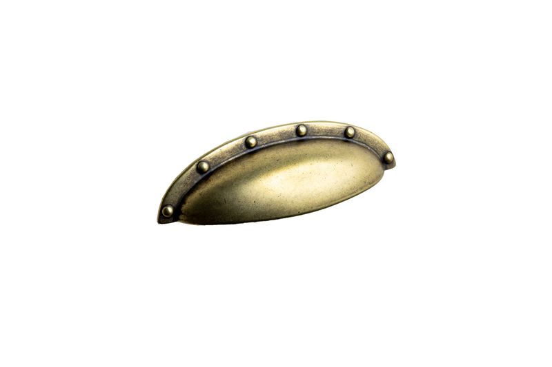 Belgrave Cup Handle, Aged Brass (64mm hole centre)