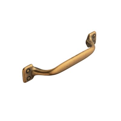 Belgrave Bow Handle, Aged Brass (96mm hole centre)