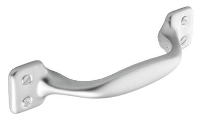 Belgrave Bow Handle, Satin Nickel (96mm hole centre)